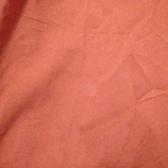 Bold & Gold Detailed, Burnt Orange Button Down Top - Picture 9 of 15